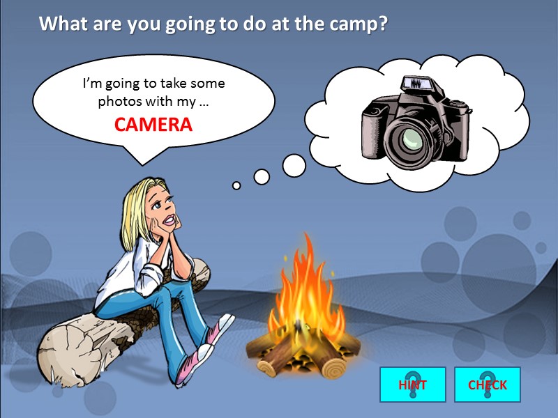 I’m going to take some photos with my …  What are you going